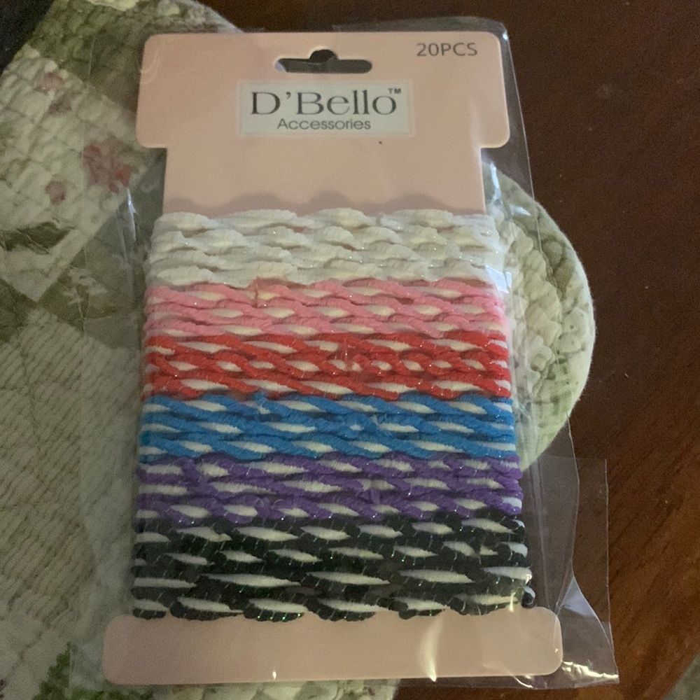 D’Bello Different Color Hair Ties NWT